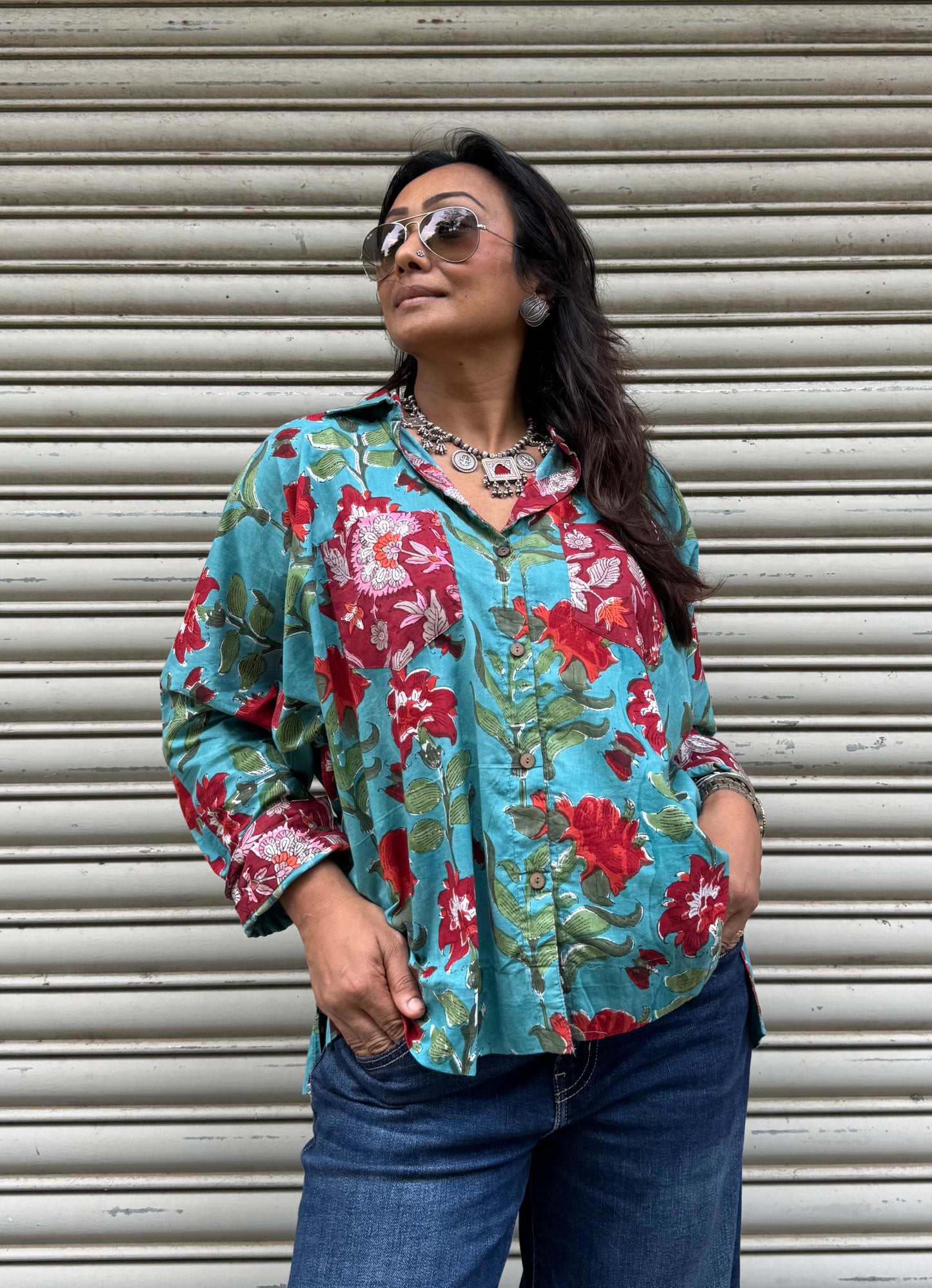 Lagoon Cotton Shirt