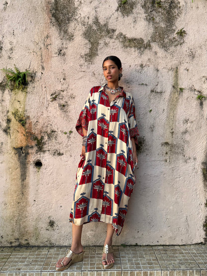 Kora Modal Silk Kaftan dress