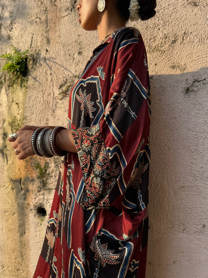 Mousse Modal Silk Kaftan dress