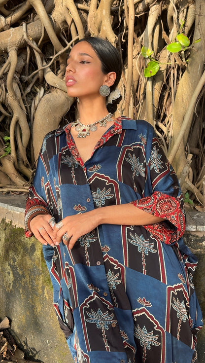 Neel Modal Silk Kaftan dress