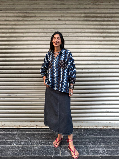 Chevron Cotton Shirt