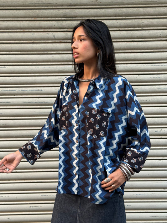 Chevron Cotton Shirt