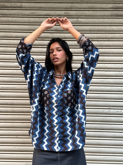 Chevron Cotton Shirt