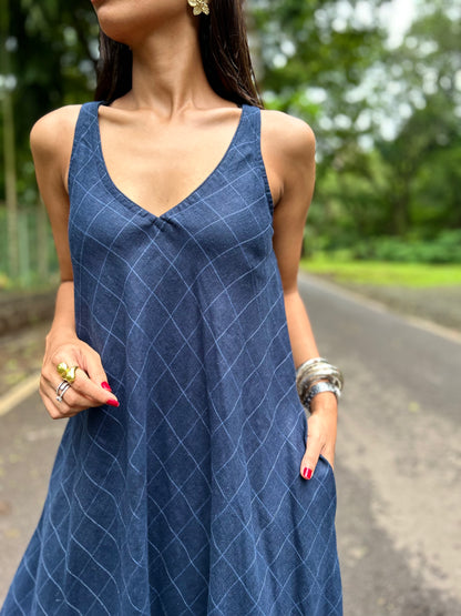 Indigo Lola linen dress