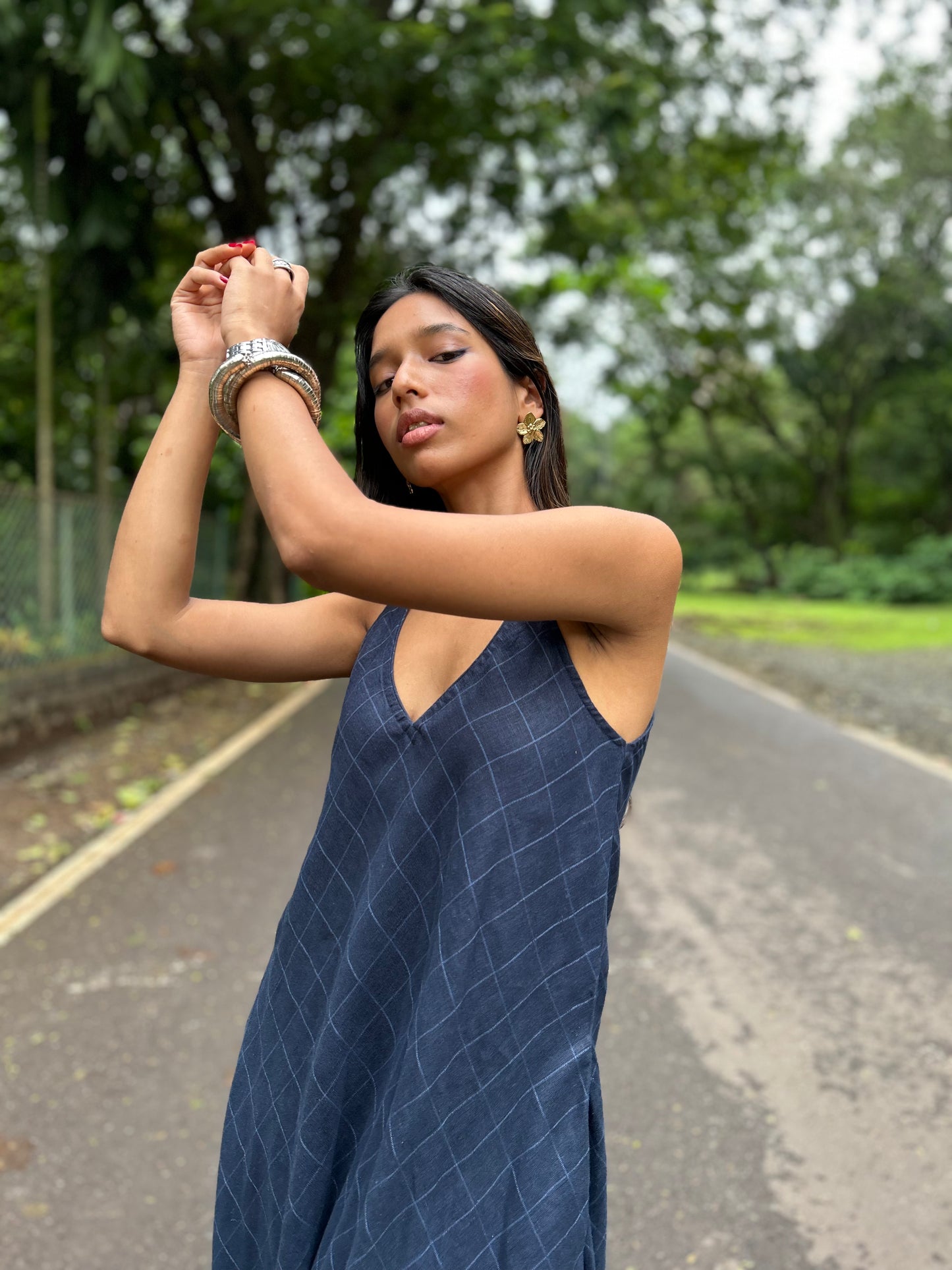 Indigo Lola linen dress