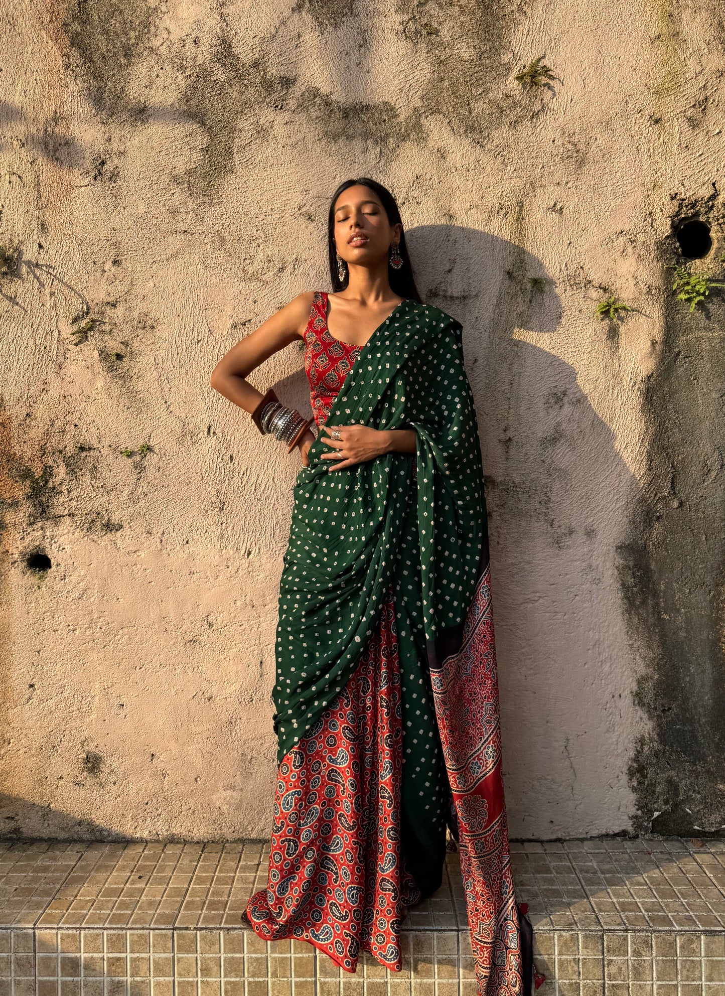 Aarohi Bandhani Modal Silk Saree