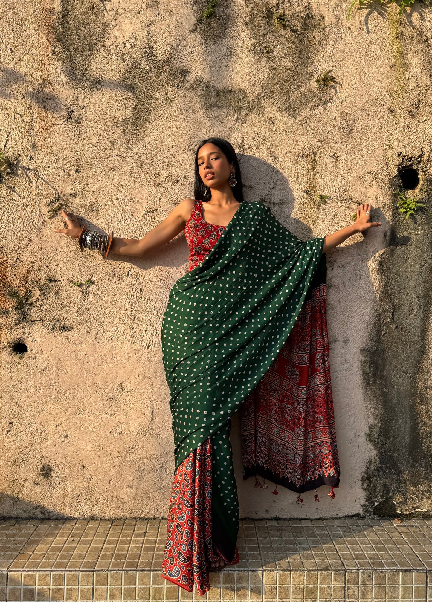Aarohi Bandhani Modal Silk Saree