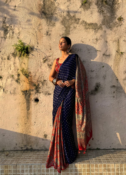Ira Bandhani Modal Silk Saree