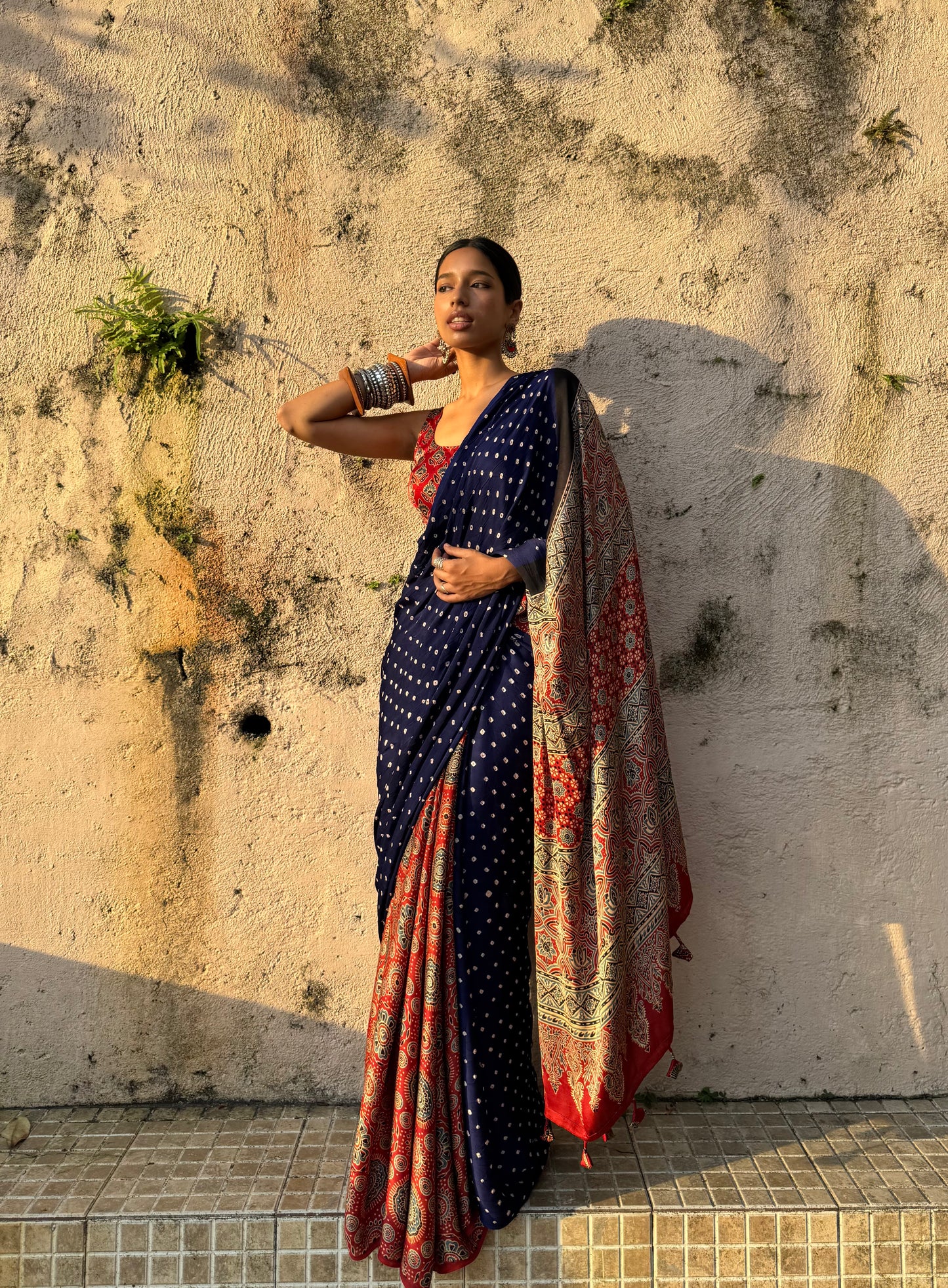 Ira Bandhani Modal Silk Saree