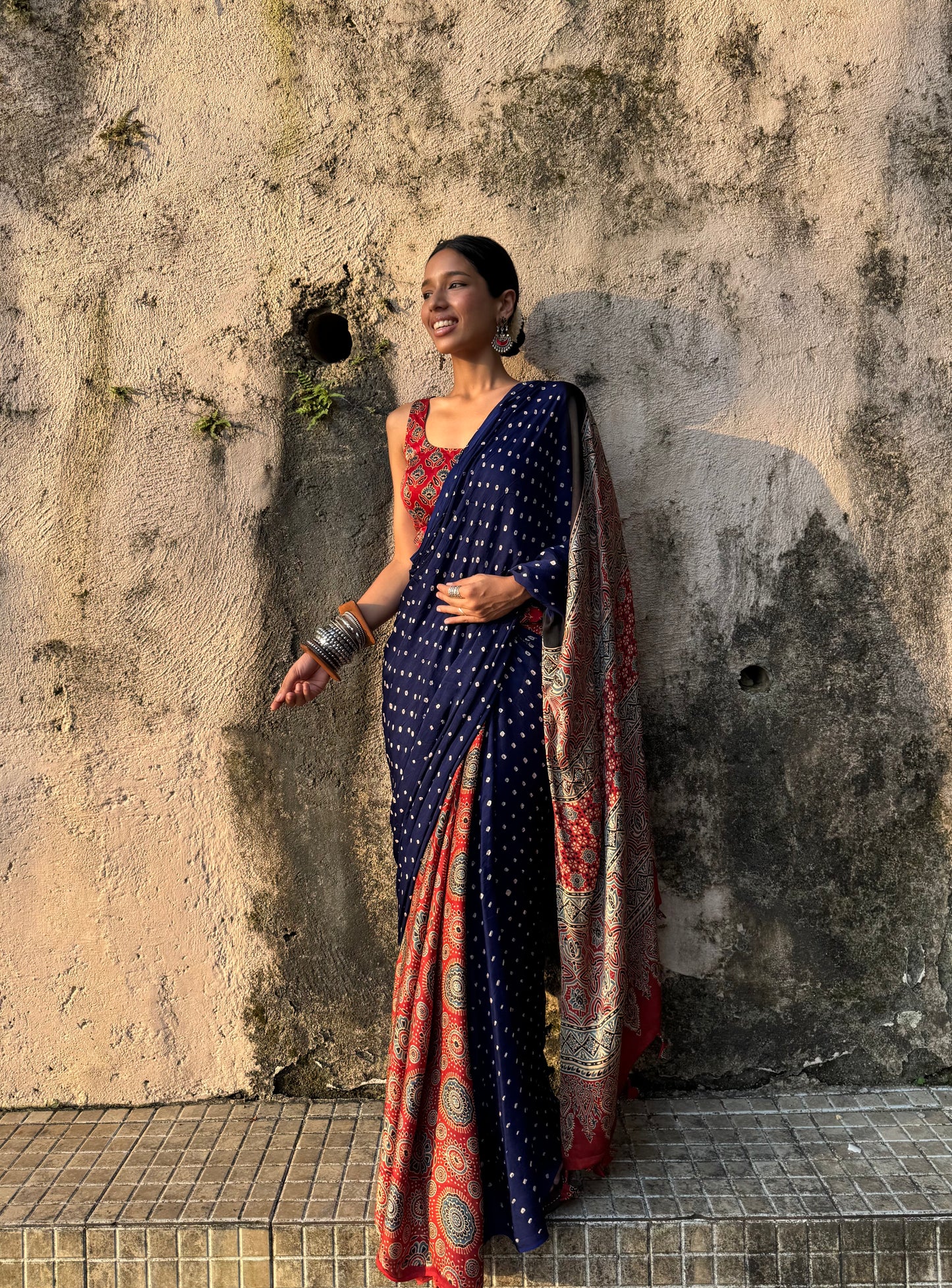 Ira Bandhani Modal Silk Saree