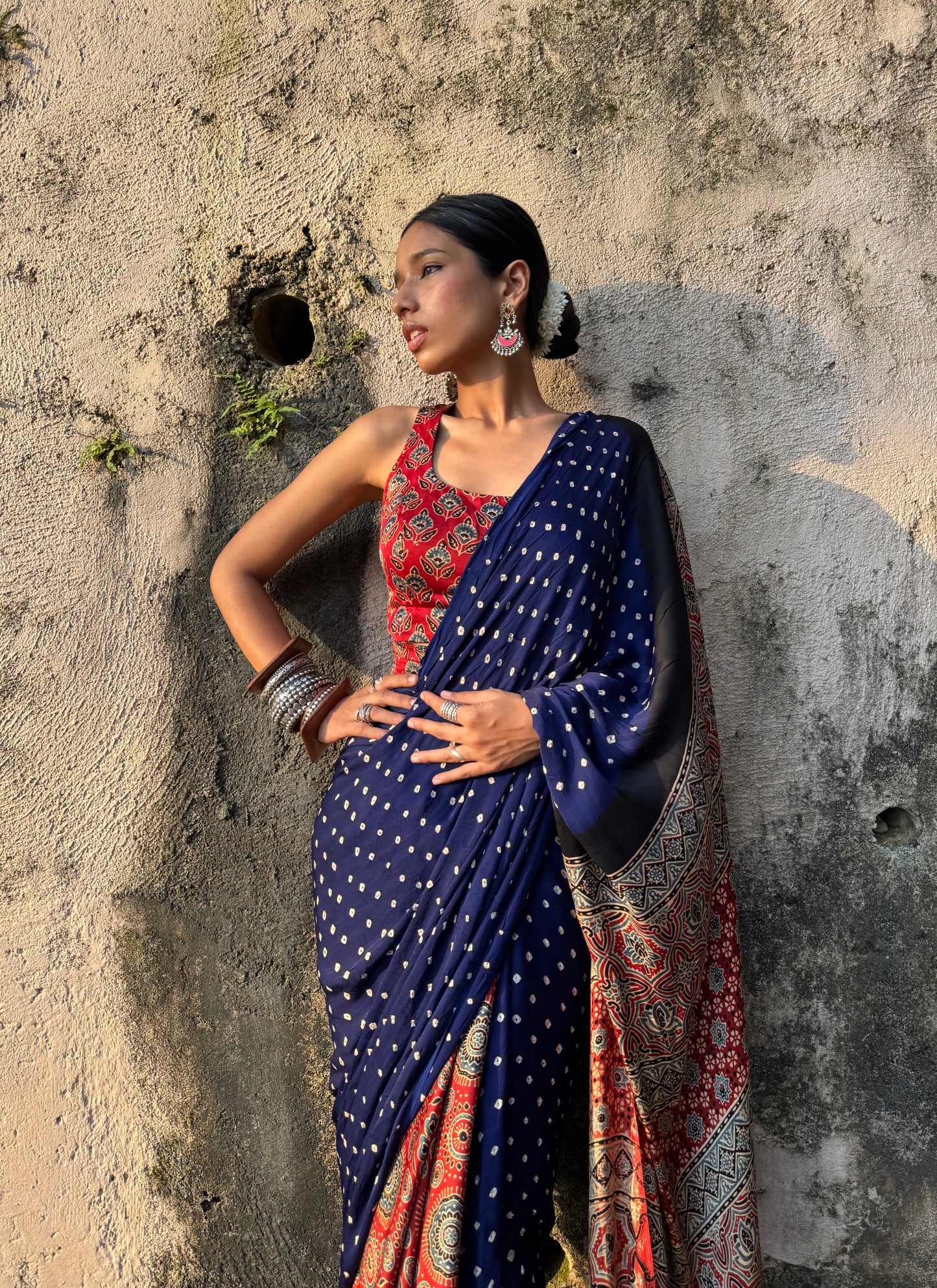 Ira Bandhani Modal Silk Saree