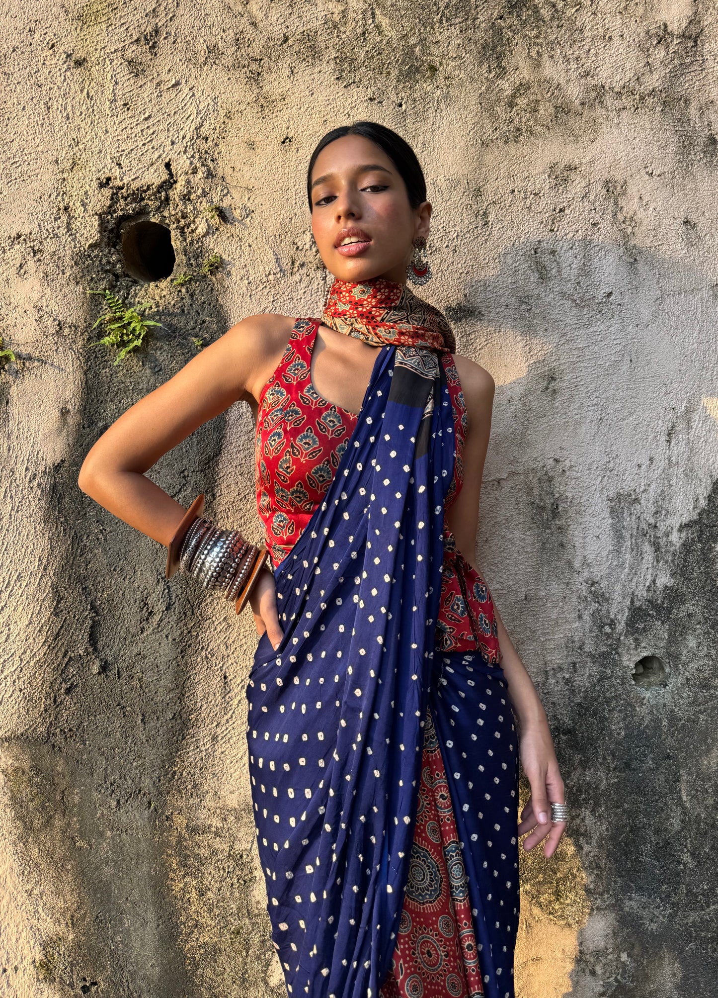 Ira Bandhani Modal Silk Saree