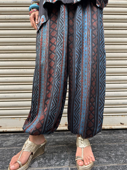 Bluebell Modal silk Co-ord set with Ballon pants