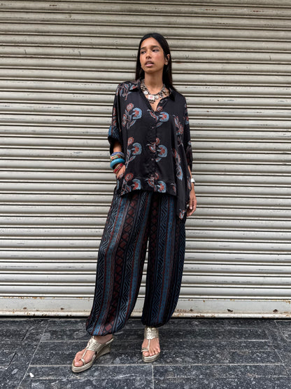 Bluebell Modal silk Co-ord set with Ballon pants