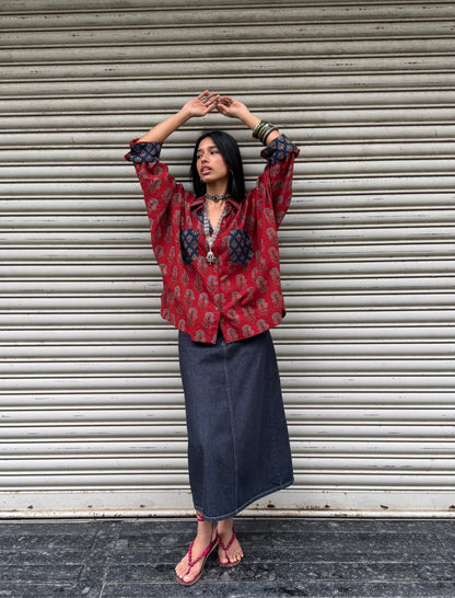 Pammi Ajrakh Cotton Shirt