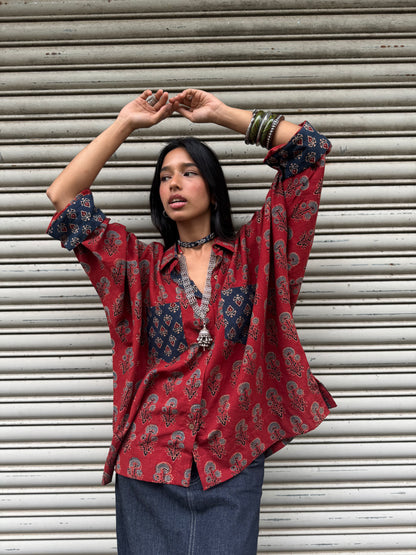 Pammi Ajrakh Cotton Shirt