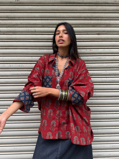 Pammi Ajrakh Cotton Shirt