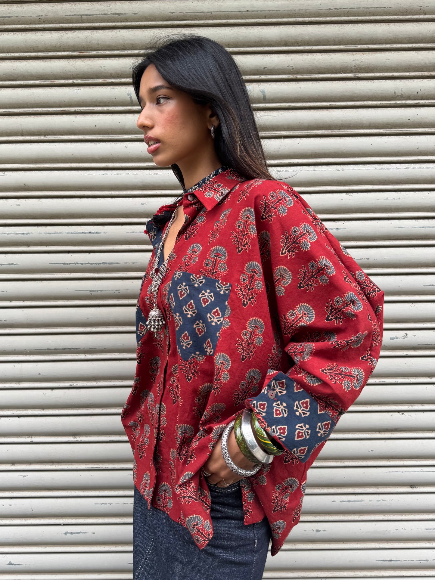 Pammi Ajrakh Cotton Shirt
