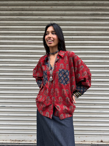 Pammi Ajrakh Cotton Shirt