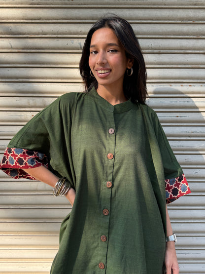 Basil Cotton Kaftan Dress