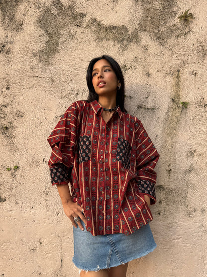 Ember Ajrakh Cotton Shirt