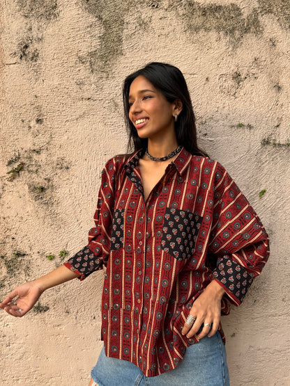 Ember Ajrakh Cotton Shirt