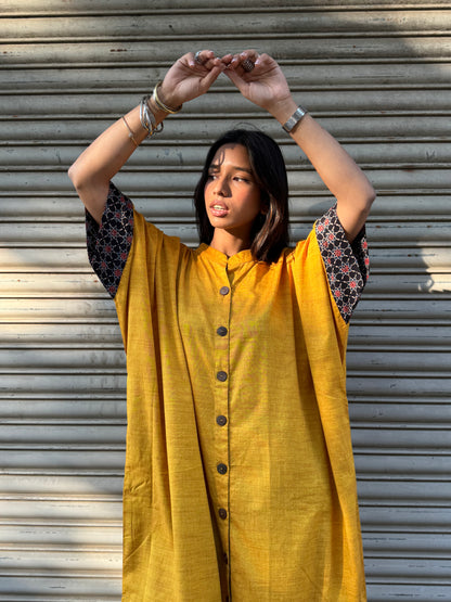 Mango Cotton Kaftan Dress