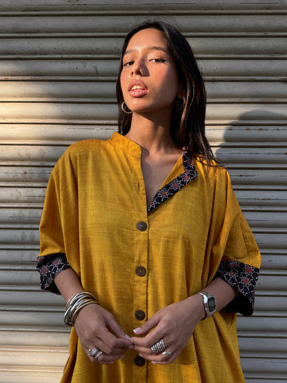 Mango Cotton Kaftan Dress