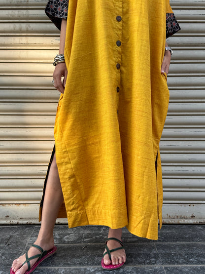 Mango Cotton Kaftan Dress