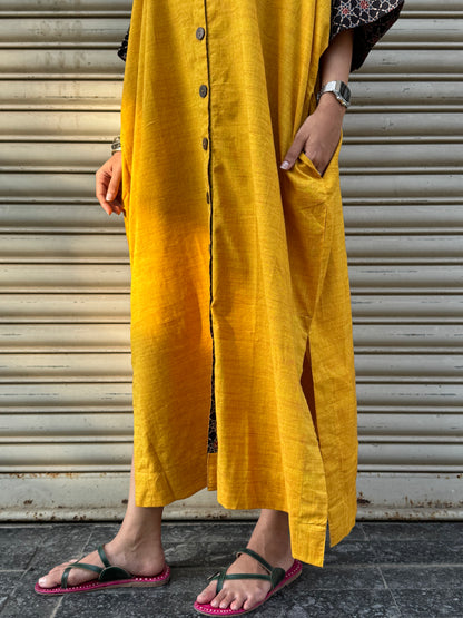 Mango Cotton Kaftan Dress