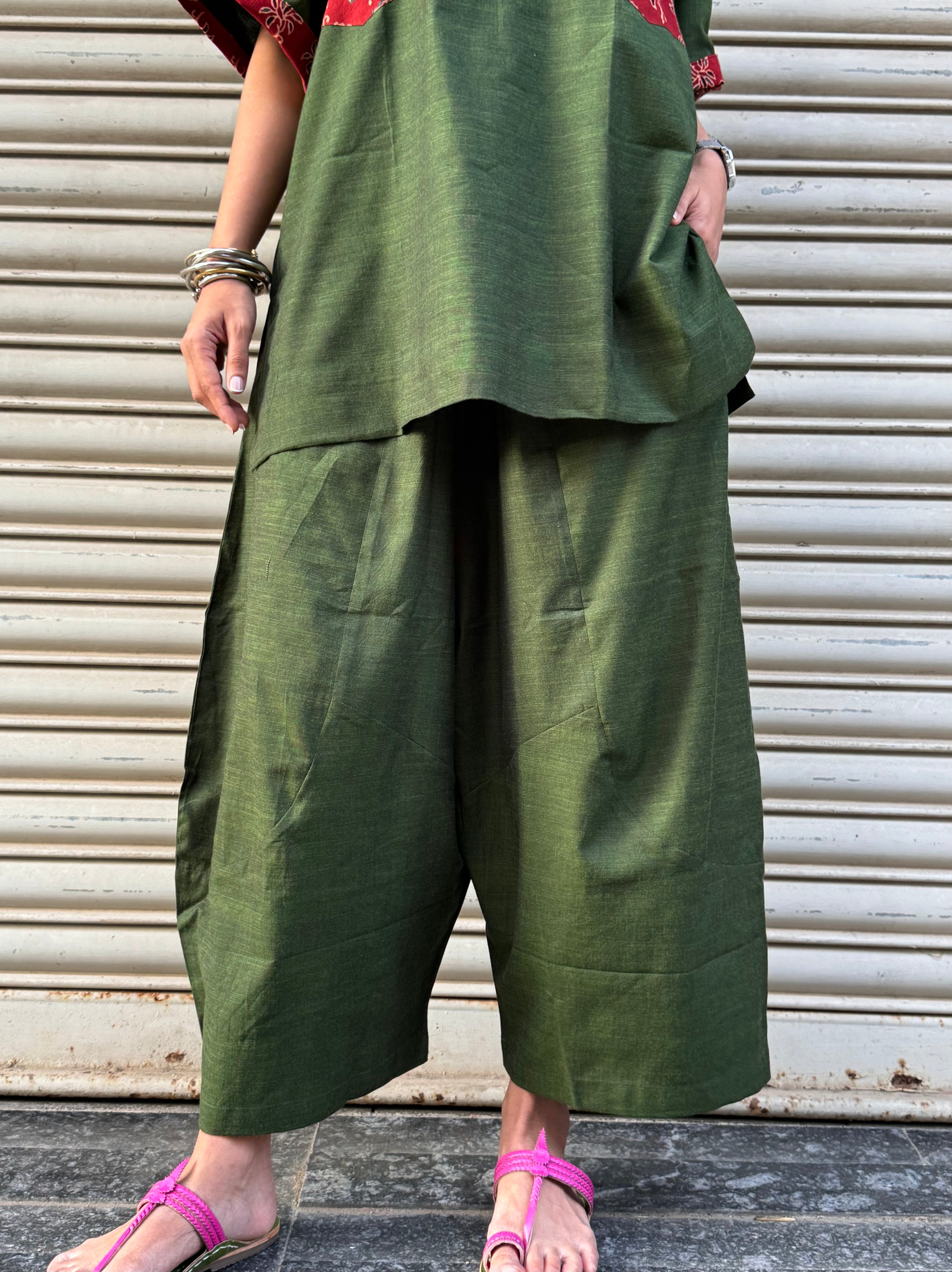Basil Cotton Co-ord with Balloon Pants