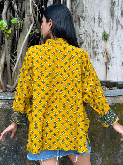 Honey Ajrakh Cotton Shirt