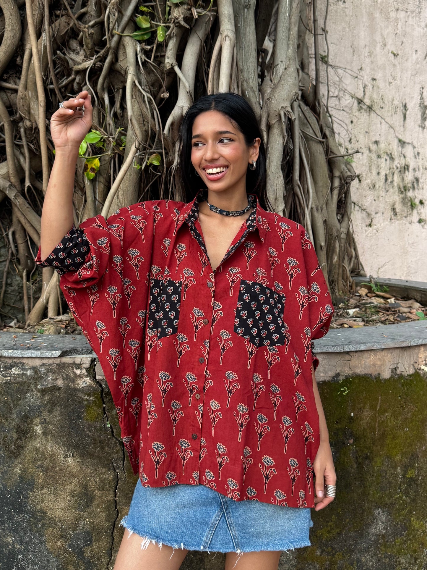 Ruby Ajrakh Cotton Shirt