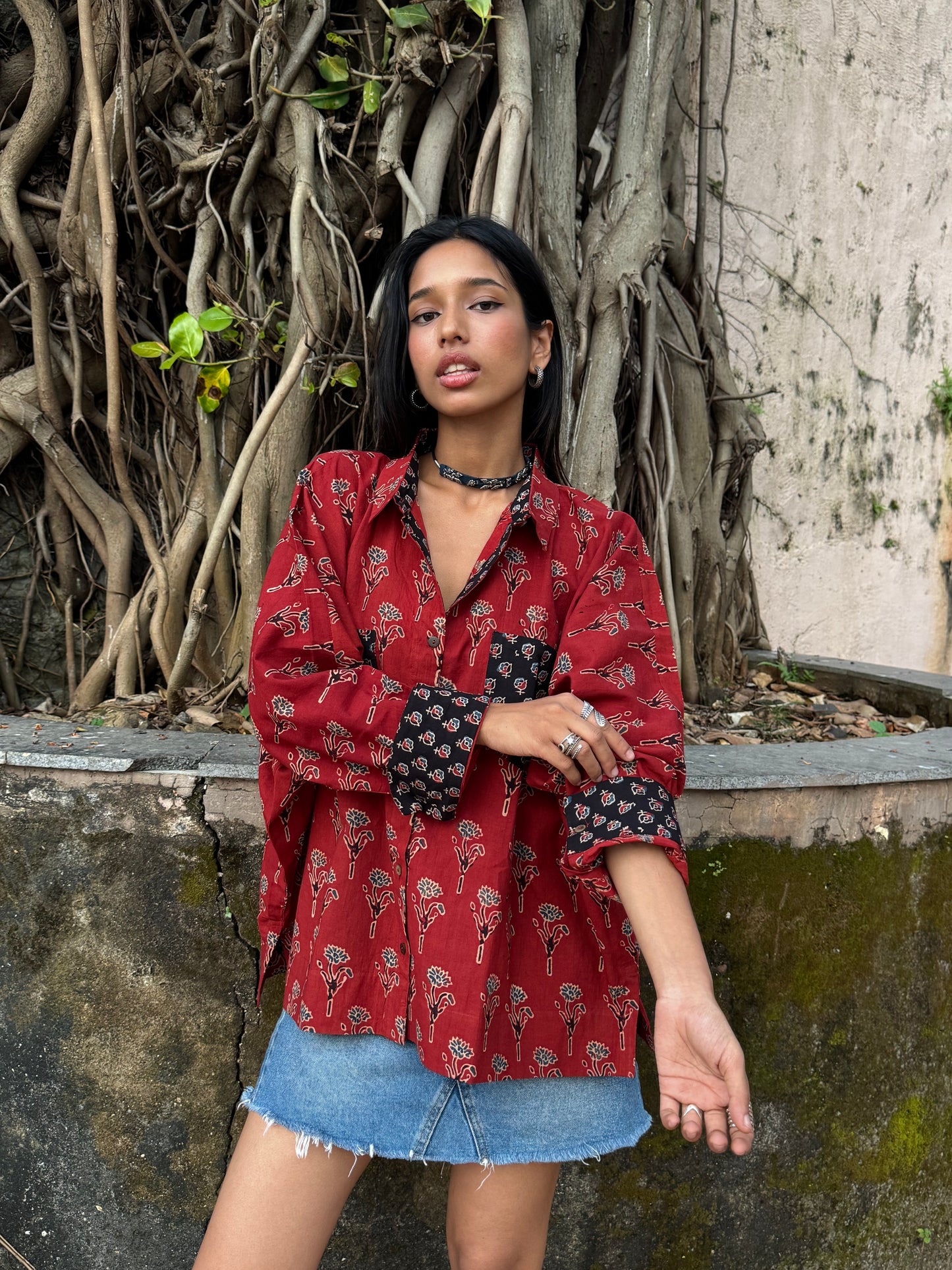 Ruby Ajrakh Cotton Shirt