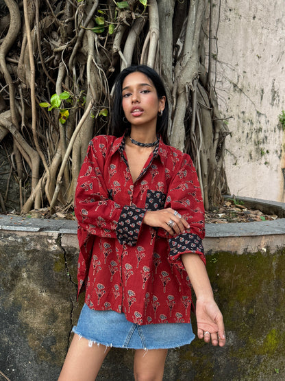 Ruby Ajrakh Cotton Shirt