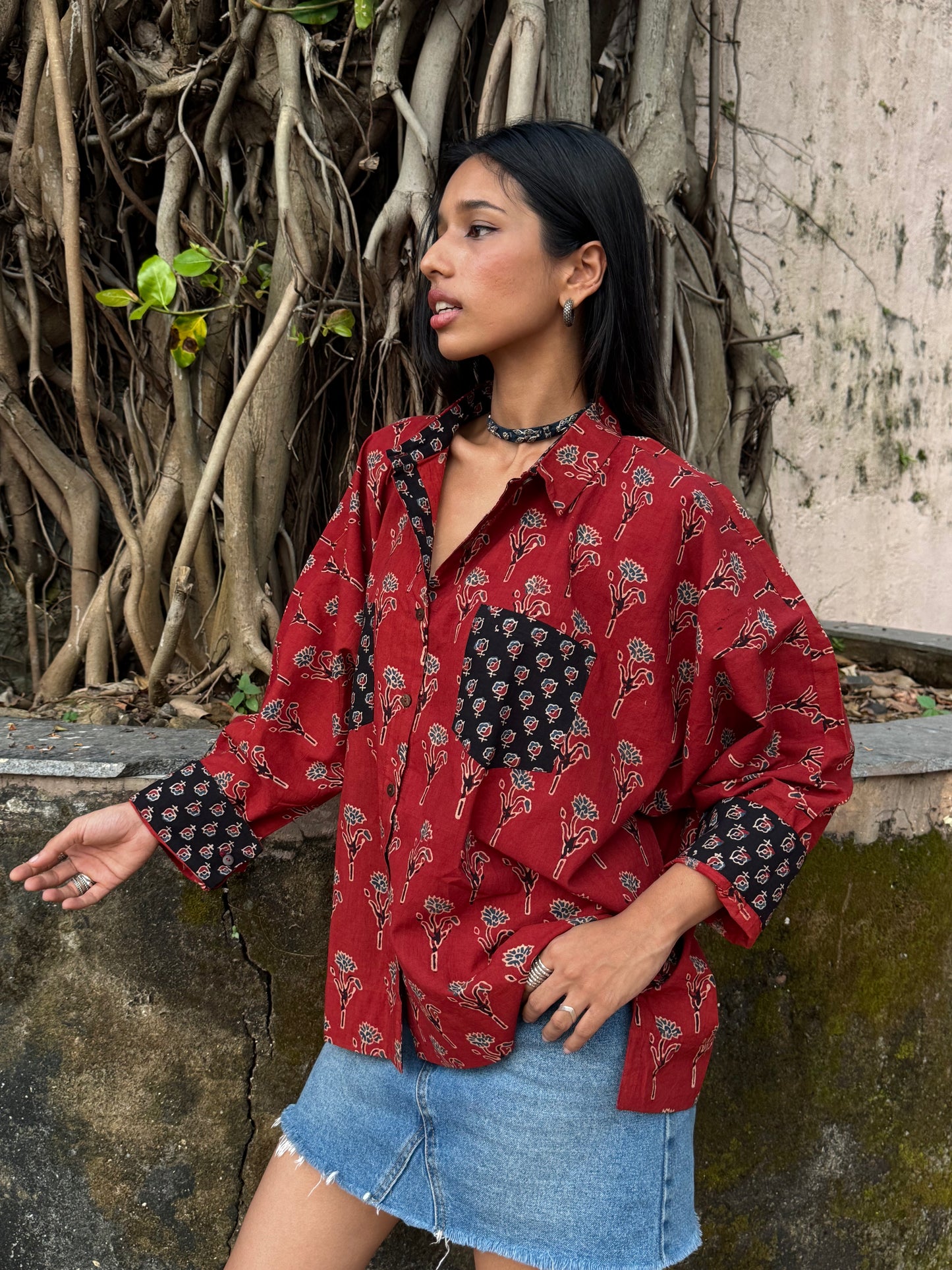 Ruby Ajrakh Cotton Shirt