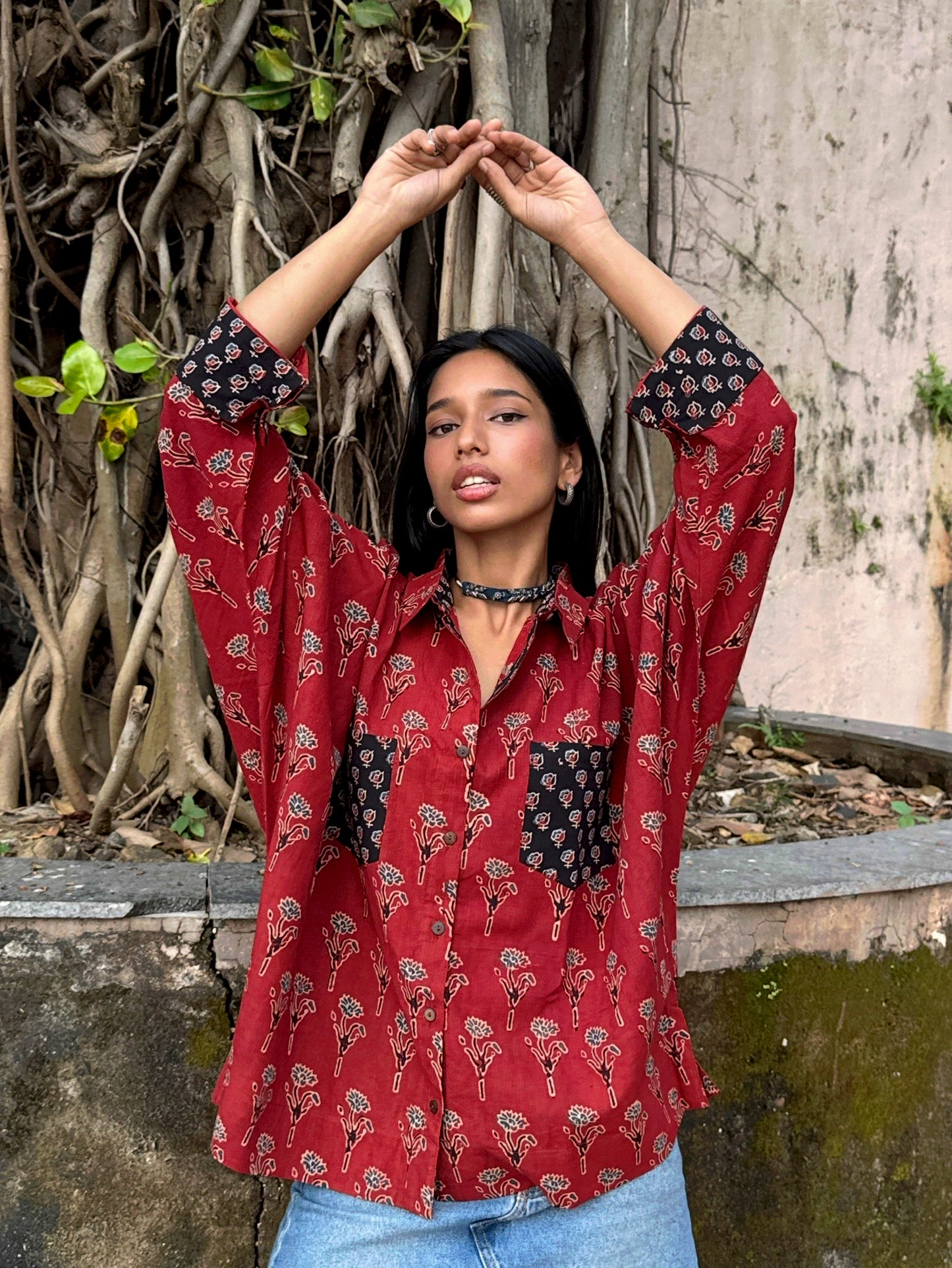 Ruby Ajrakh Cotton Shirt