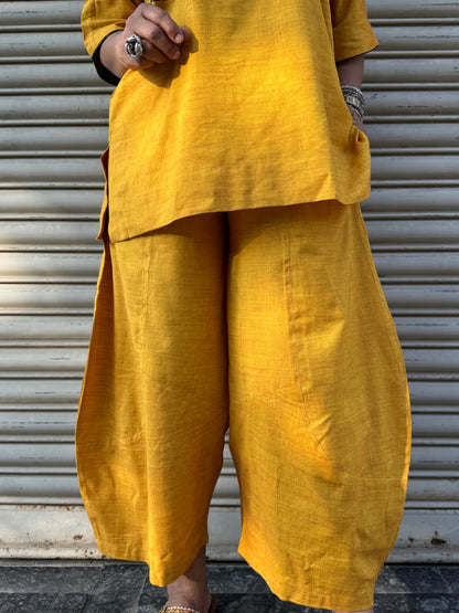 Mango Cotton Co-ord with Balloon Pants