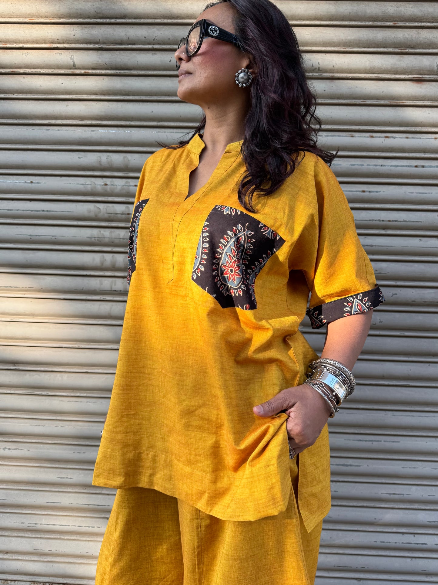 Mango Cotton Co-ord with Balloon Pants
