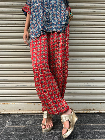 Saanjh Modal silk Co-ord set with Balloon pants