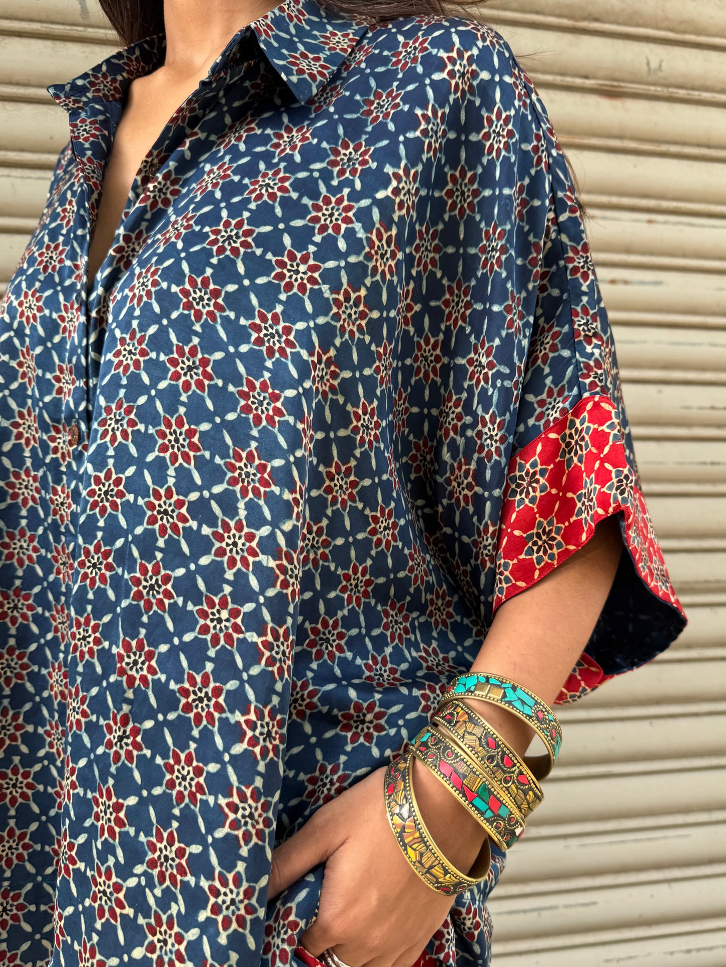 Saanjh Modal silk Co-ord set with Balloon pants
