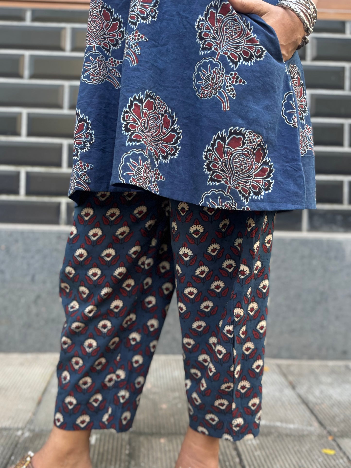 Neel Ajrakh Co-ord with Afghani Pants