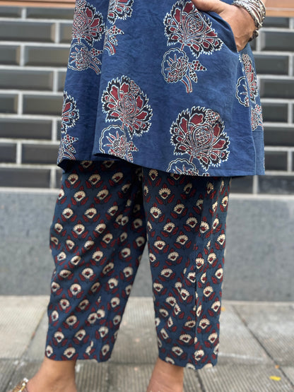 Neel Ajrakh Co-ord with Afghani Pants