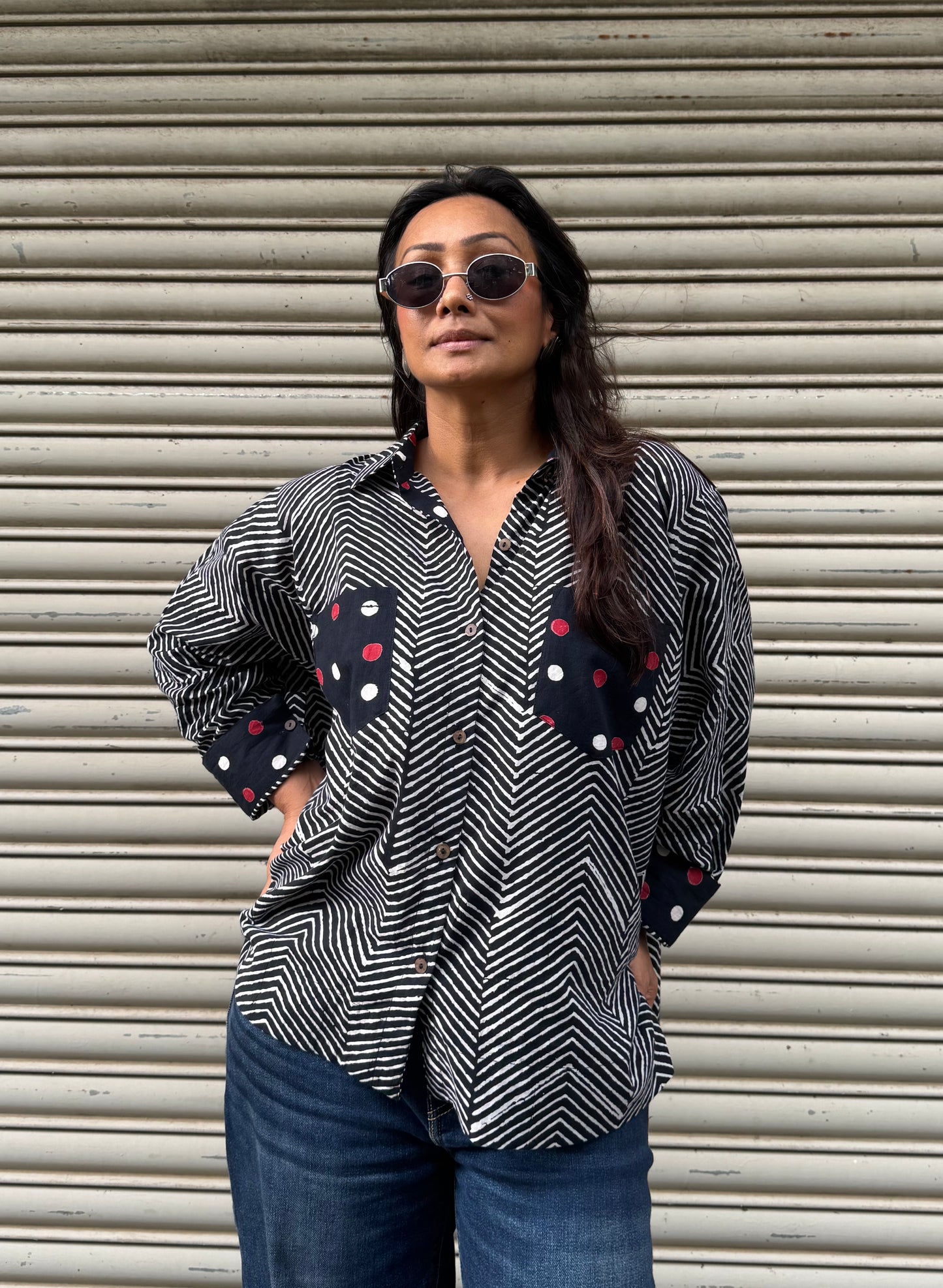 Rhythm Monochrome Cotton Shirt