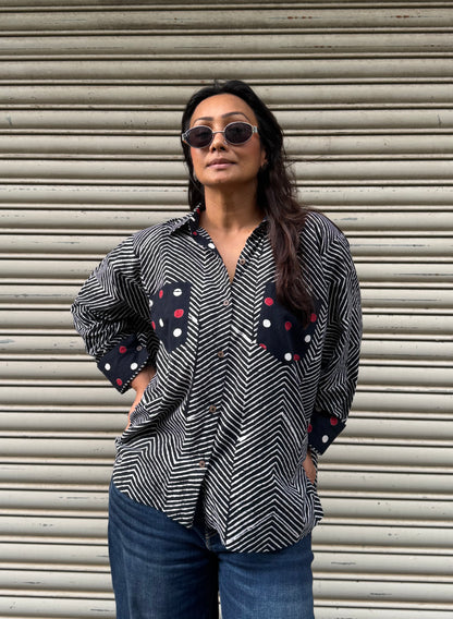 Rhythm Monochrome Cotton Shirt