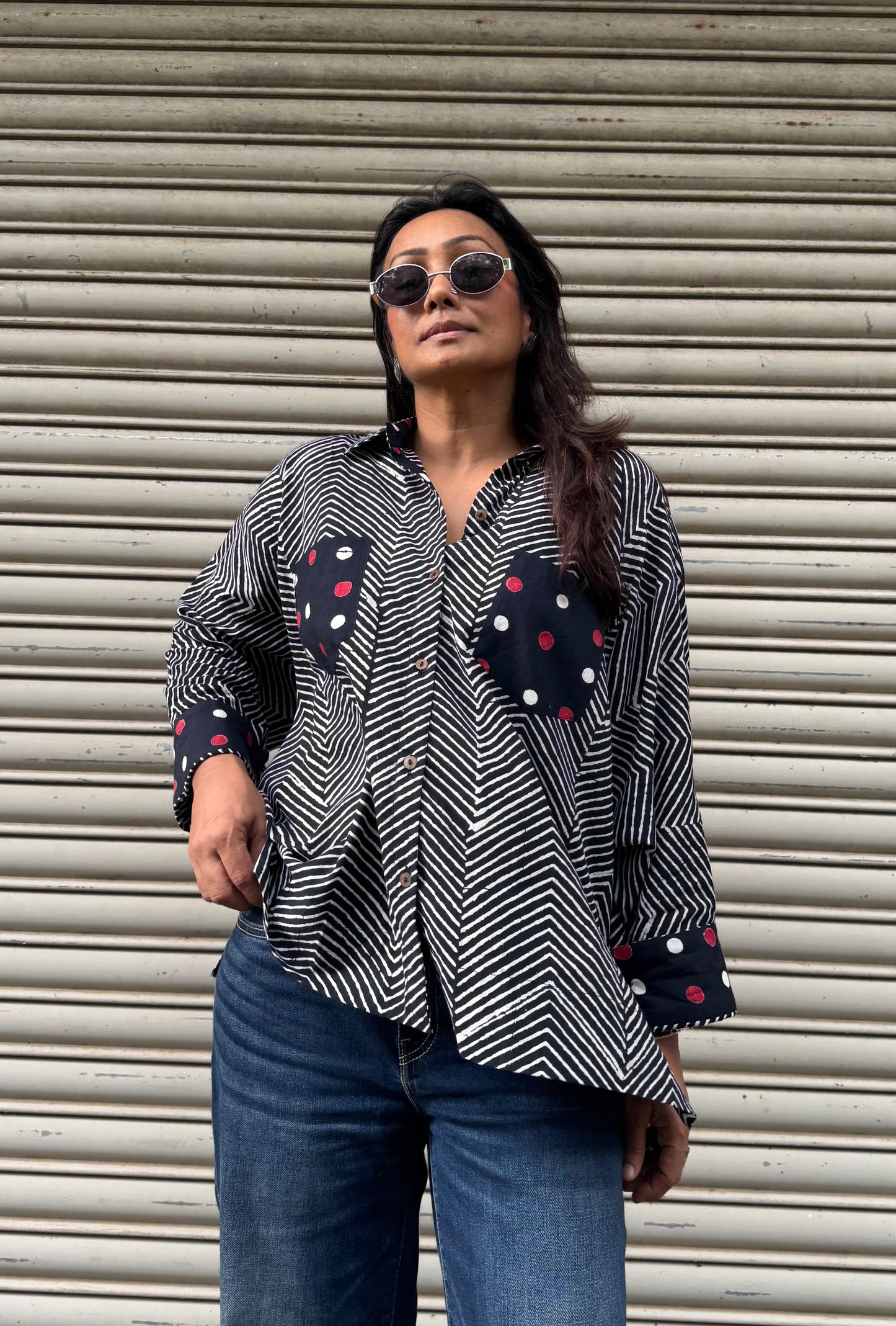 Rhythm Monochrome Cotton Shirt