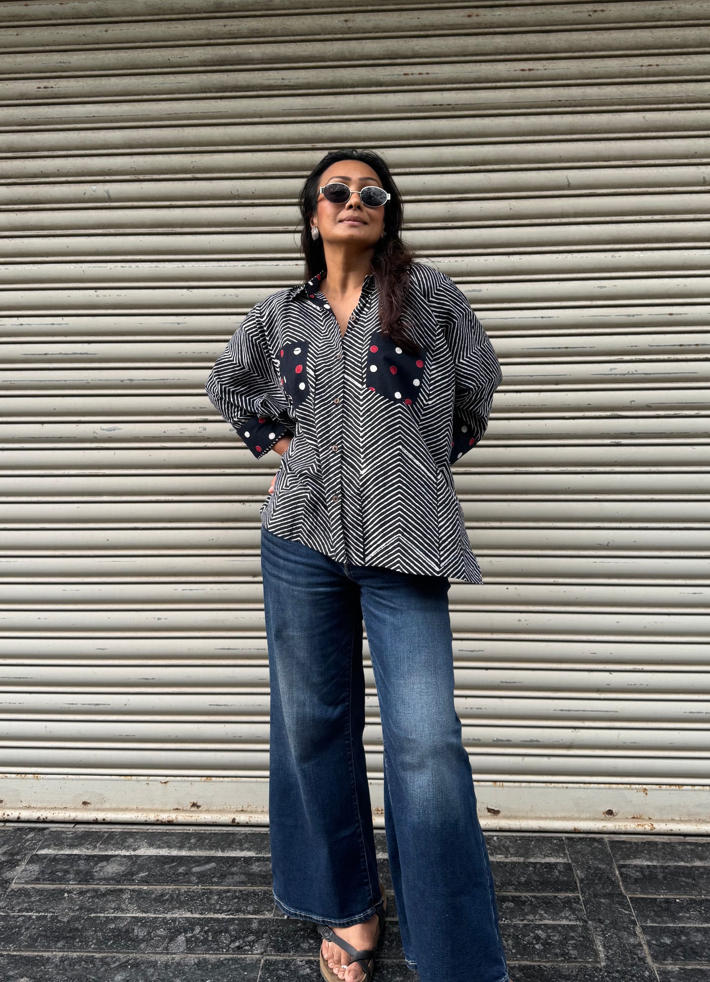 Rhythm Monochrome Cotton Shirt