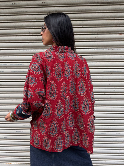 Sienna Ajrakh Cotton Shirt