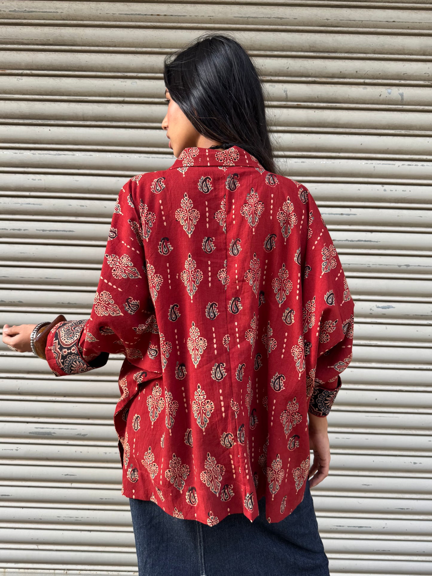 Mitti Ajrakh Cotton Shirt