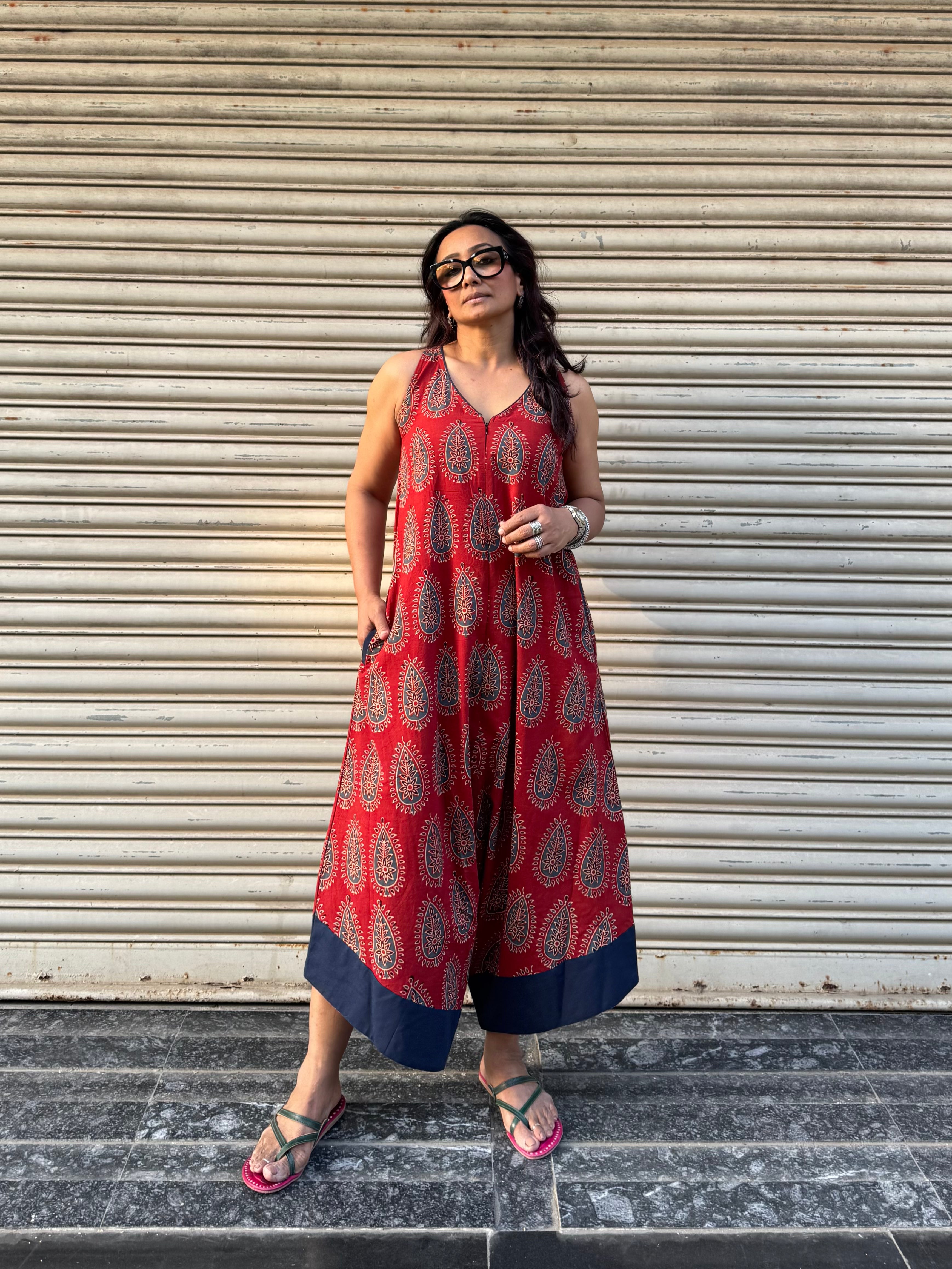 Brick Ajrakh Suhaani Jumpsuit